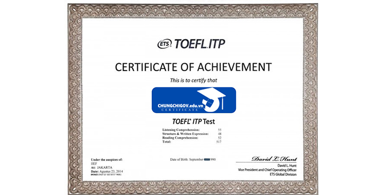 chứng chỉ tiếng anh cambridge toefl